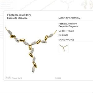 Zepter necklace with Swarovski crystals.